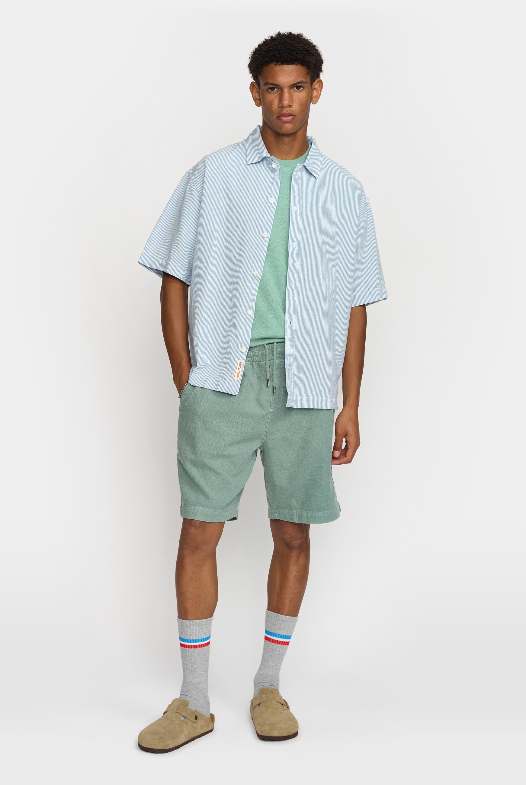 Revolution Oversize Short-sleeved Shirt Short-sleeve shirts Blue