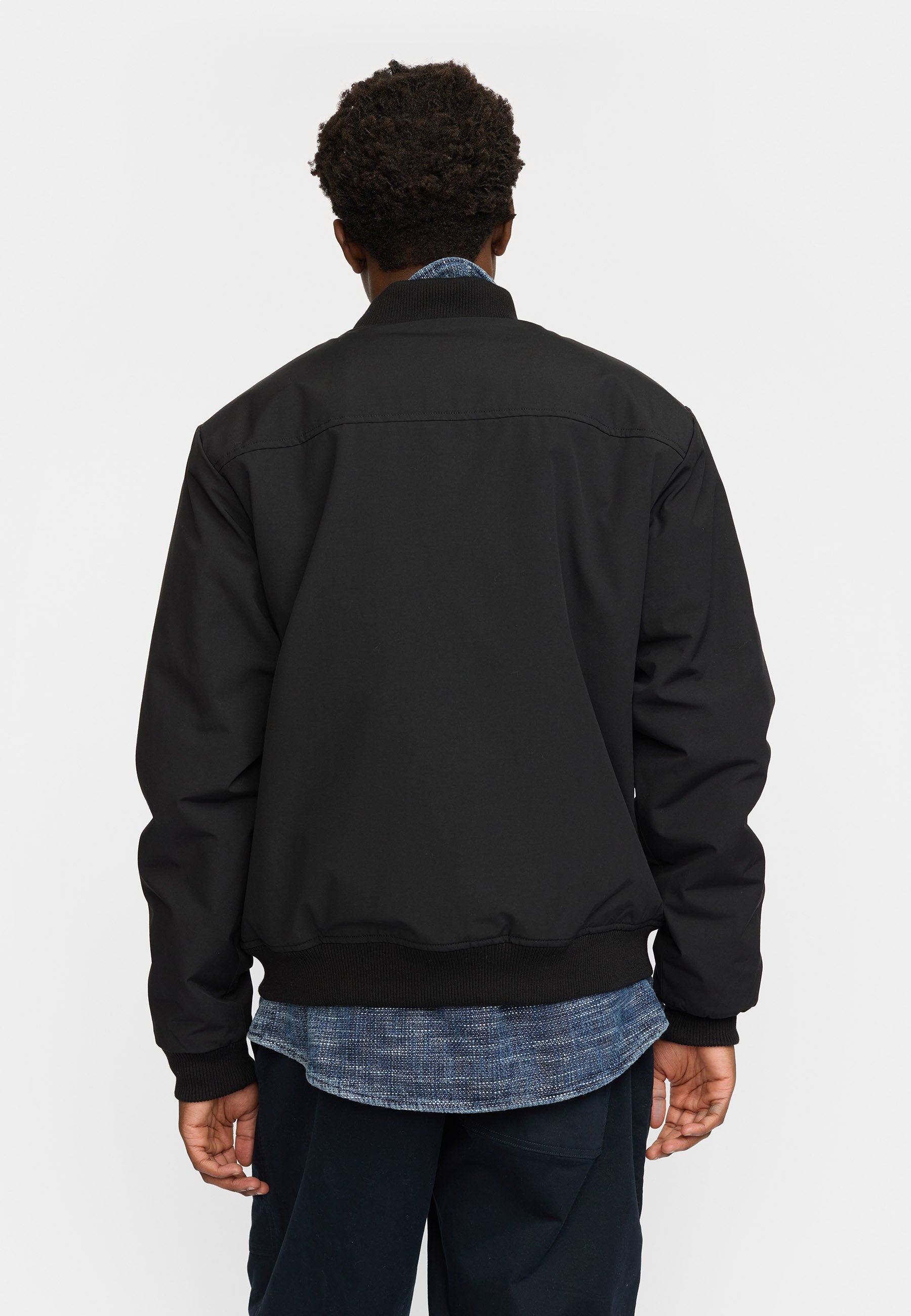 Revolution Padded Bomber Jacket Winter Outerwear Black