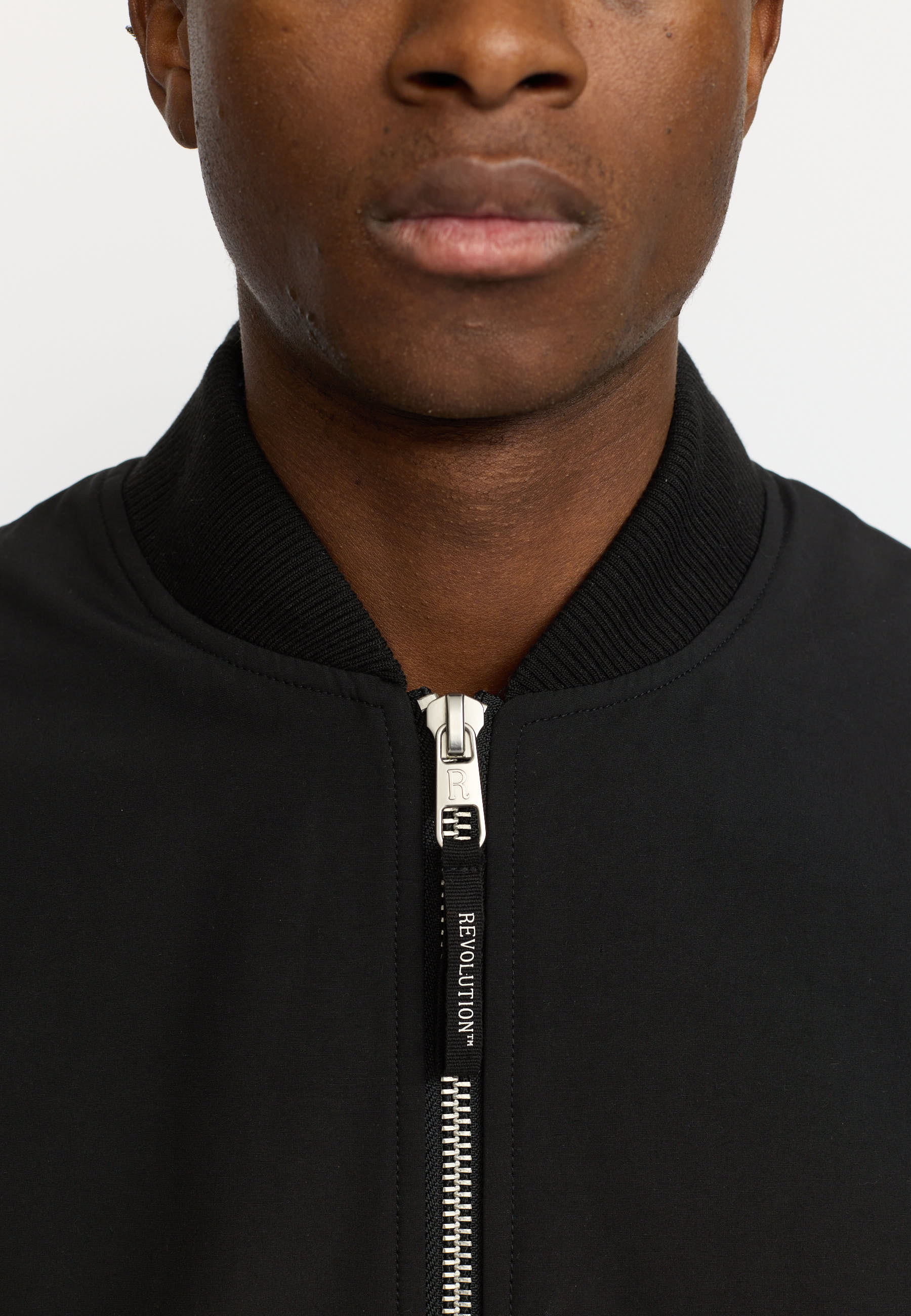 Revolution Padded Bomber Jacket Winter Outerwear Black