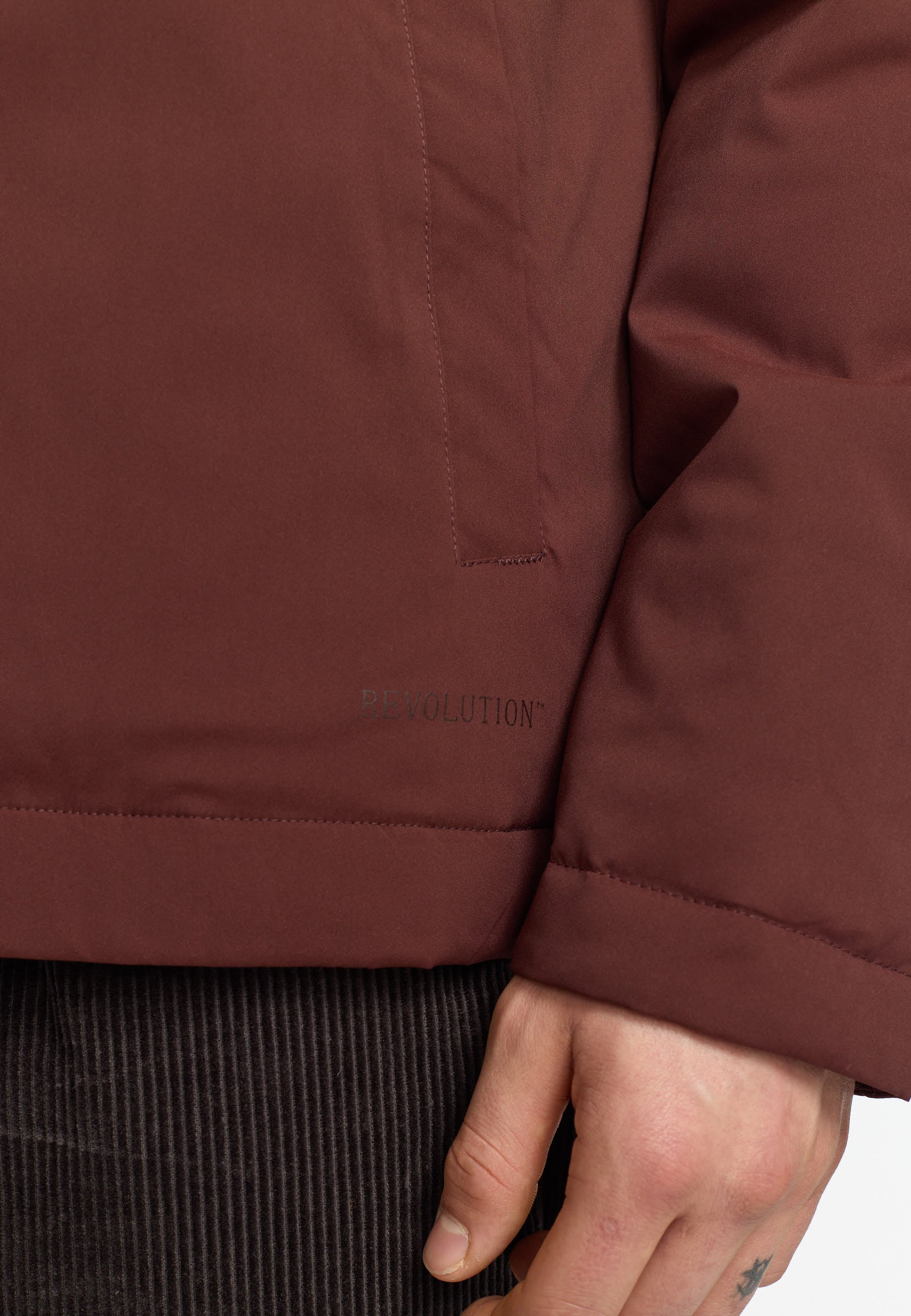 Revolution Padded City Jacket Winter Outerwear Burgundy