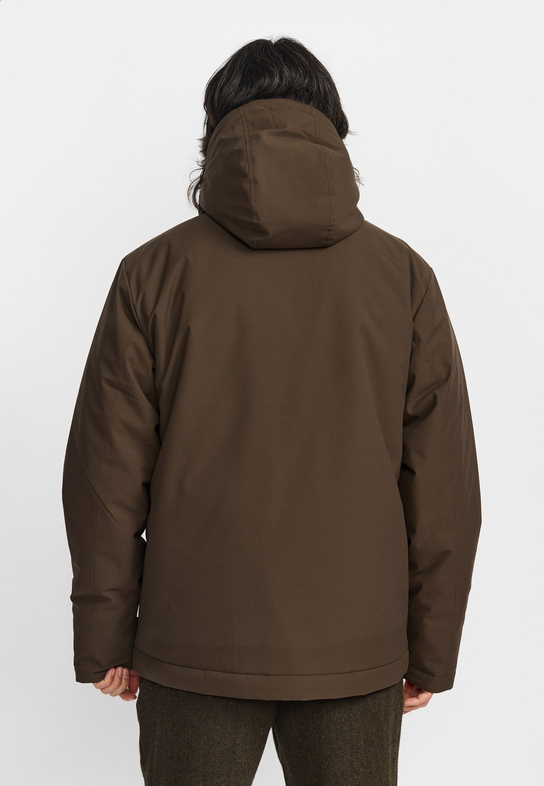 Revolution Padded City Jacket Winter Outerwear Darkbrown