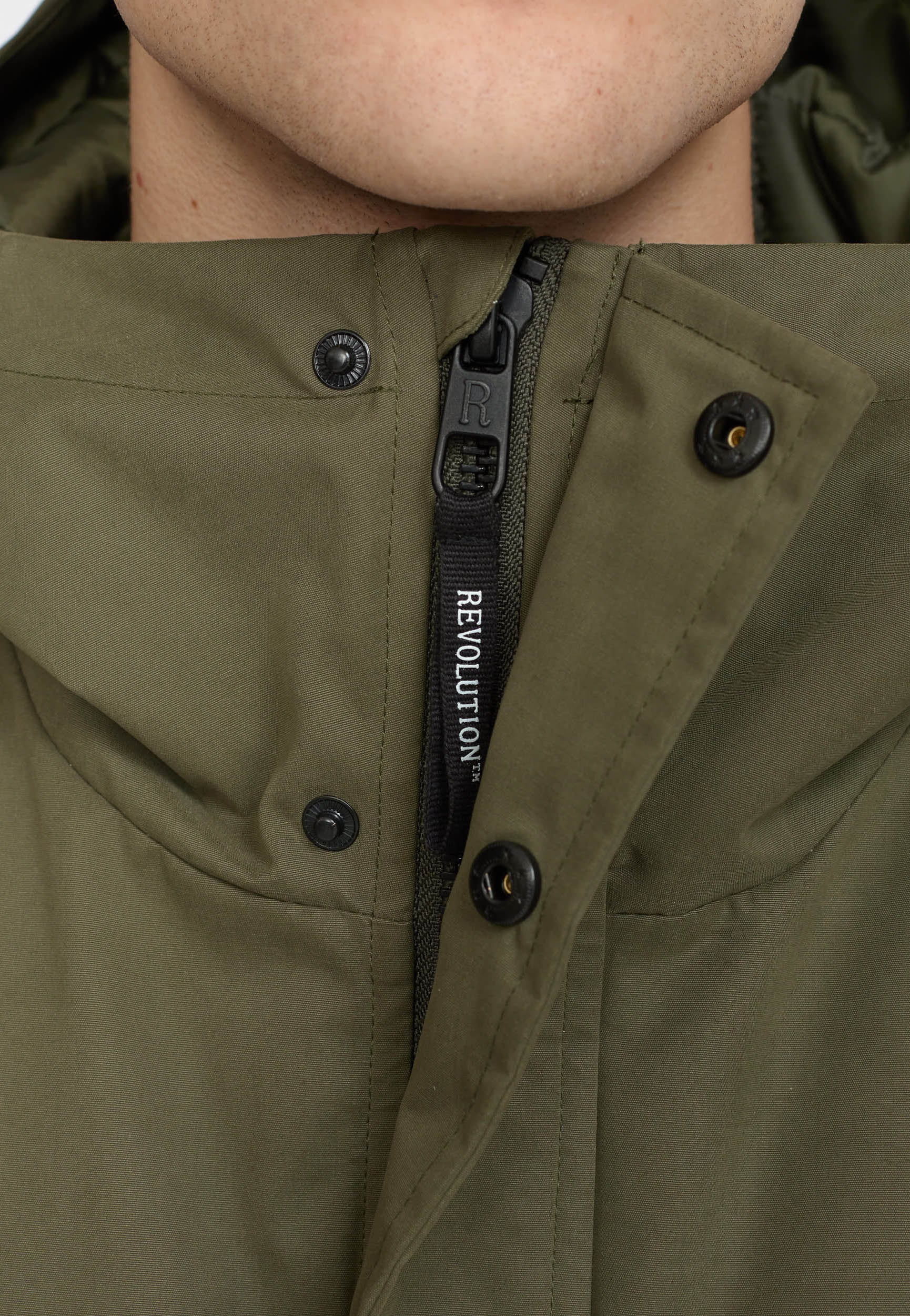 Revolution Padded City Jacket Winter Outerwear Army