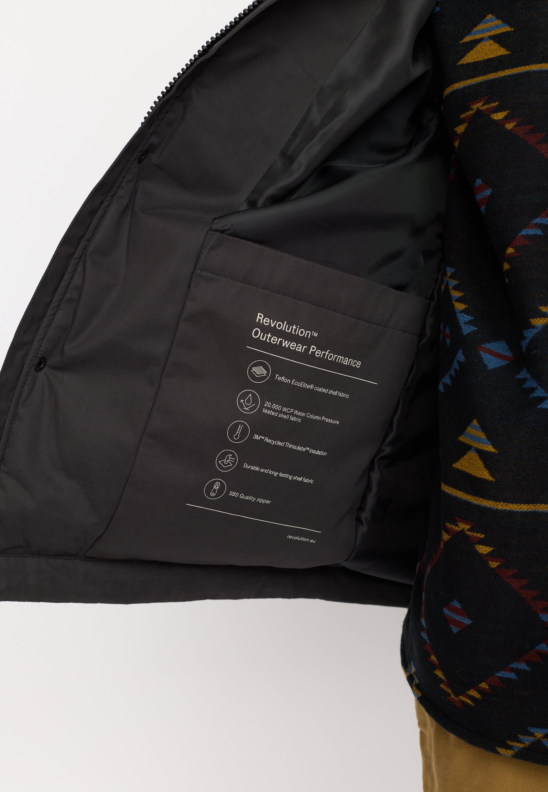 Revolution Padded City Jacket Winter Outerwear Black