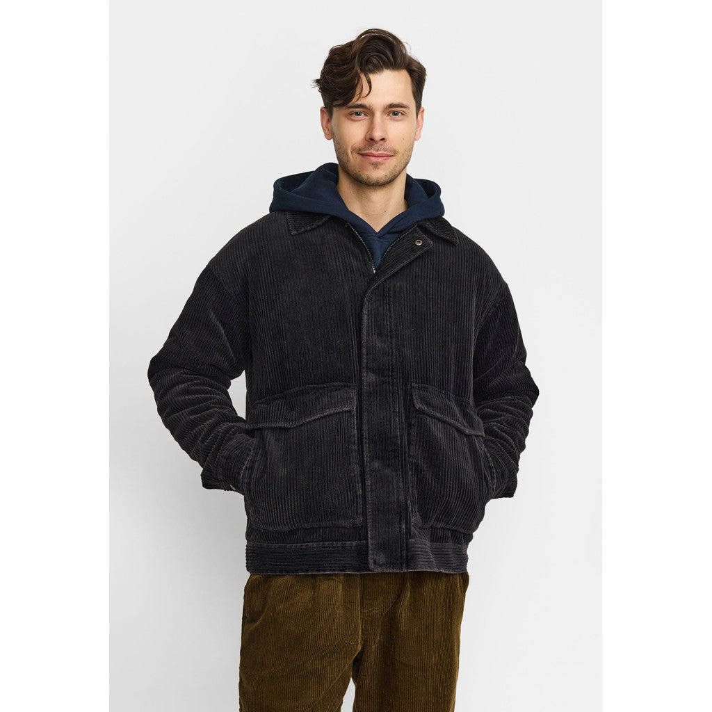 Revolution Padded Corduroy Jacket Winter Outerwear Darkgrey