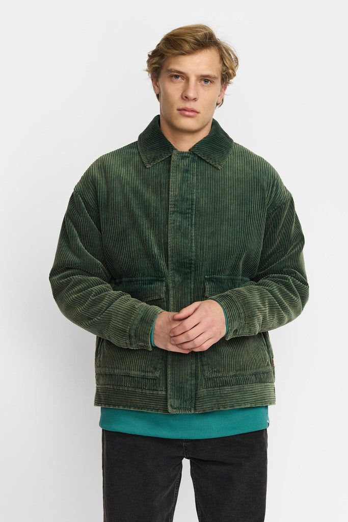 Revolution Padded Corduroy Jacket Winter Outerwear Green