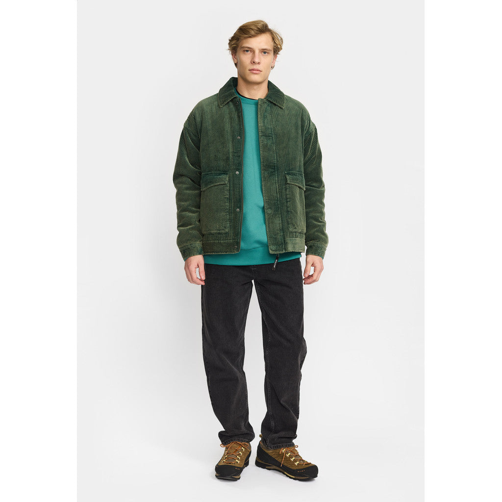 Revolution Padded Corduroy Jacket Winter Outerwear Green