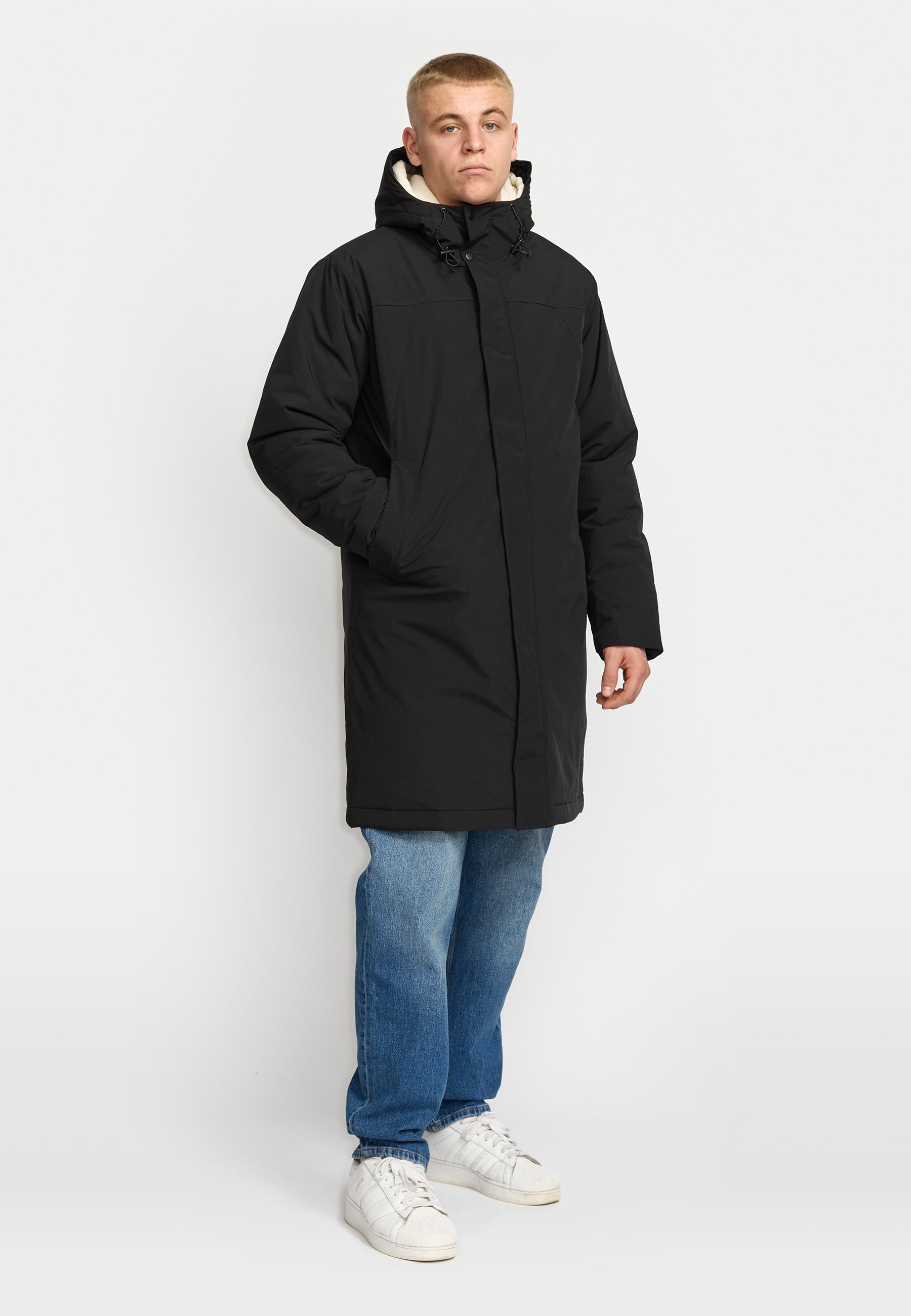 Revolution Padded Tech Coat Winter Outerwear Black