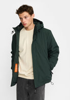 Revolution Padded Tech Jacket Winter Outerwear Darkgreen