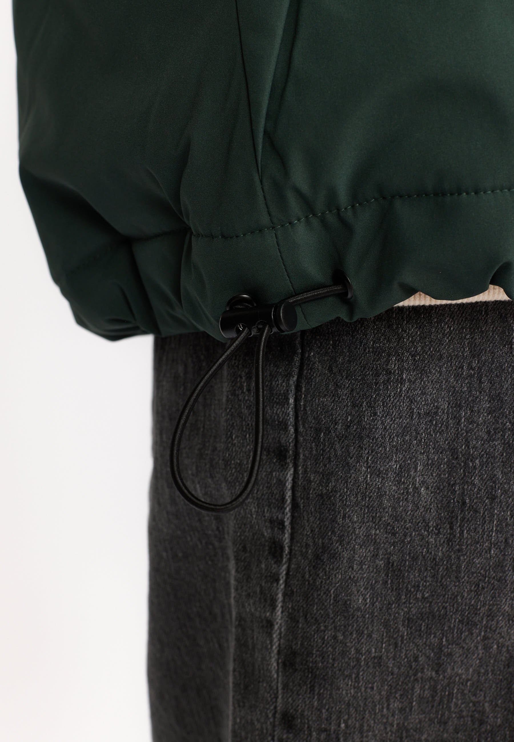 Revolution Padded Tech Jacket Winter Outerwear Darkgreen
