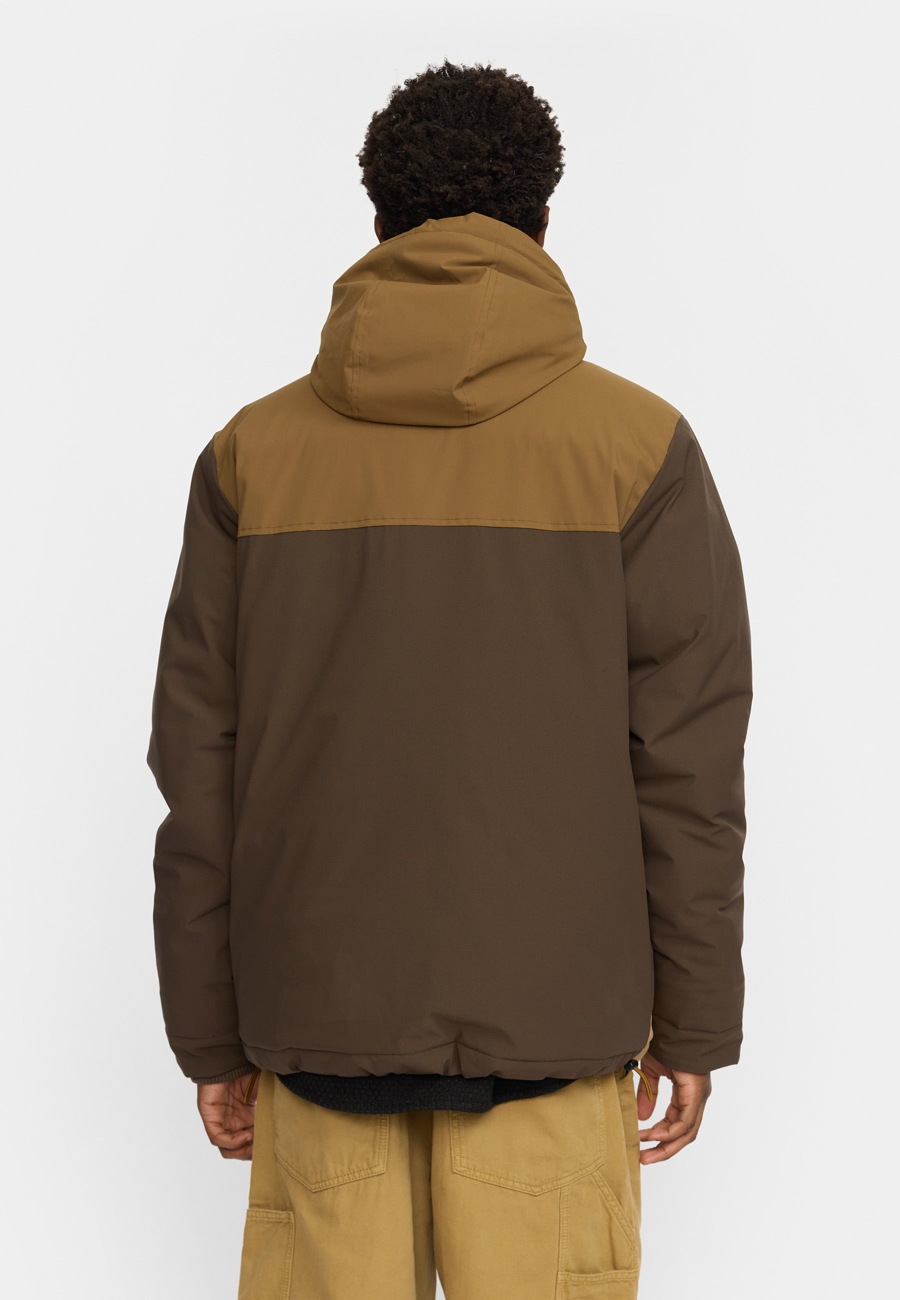 Revolution Padded Tech Jacket Winter Outerwear Brown
