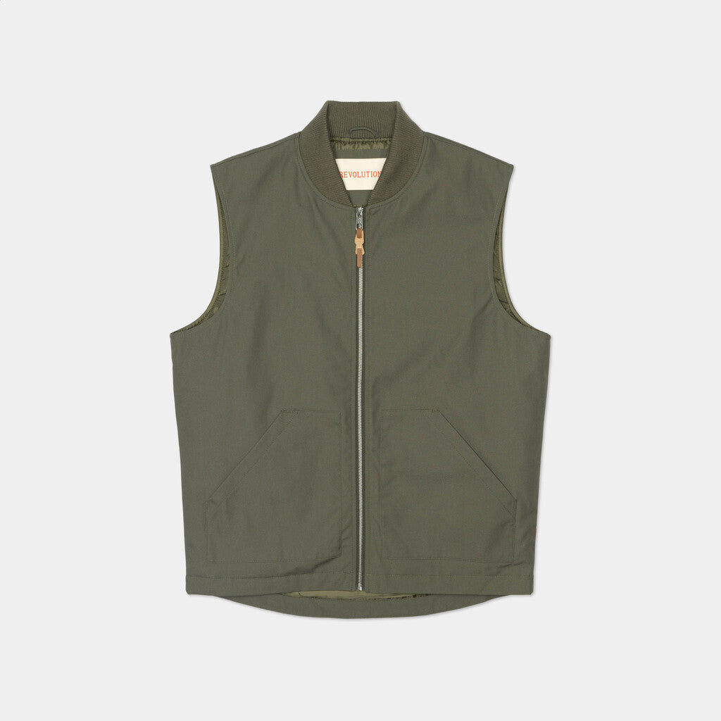 Revolution Padded Vest Outerwear Army