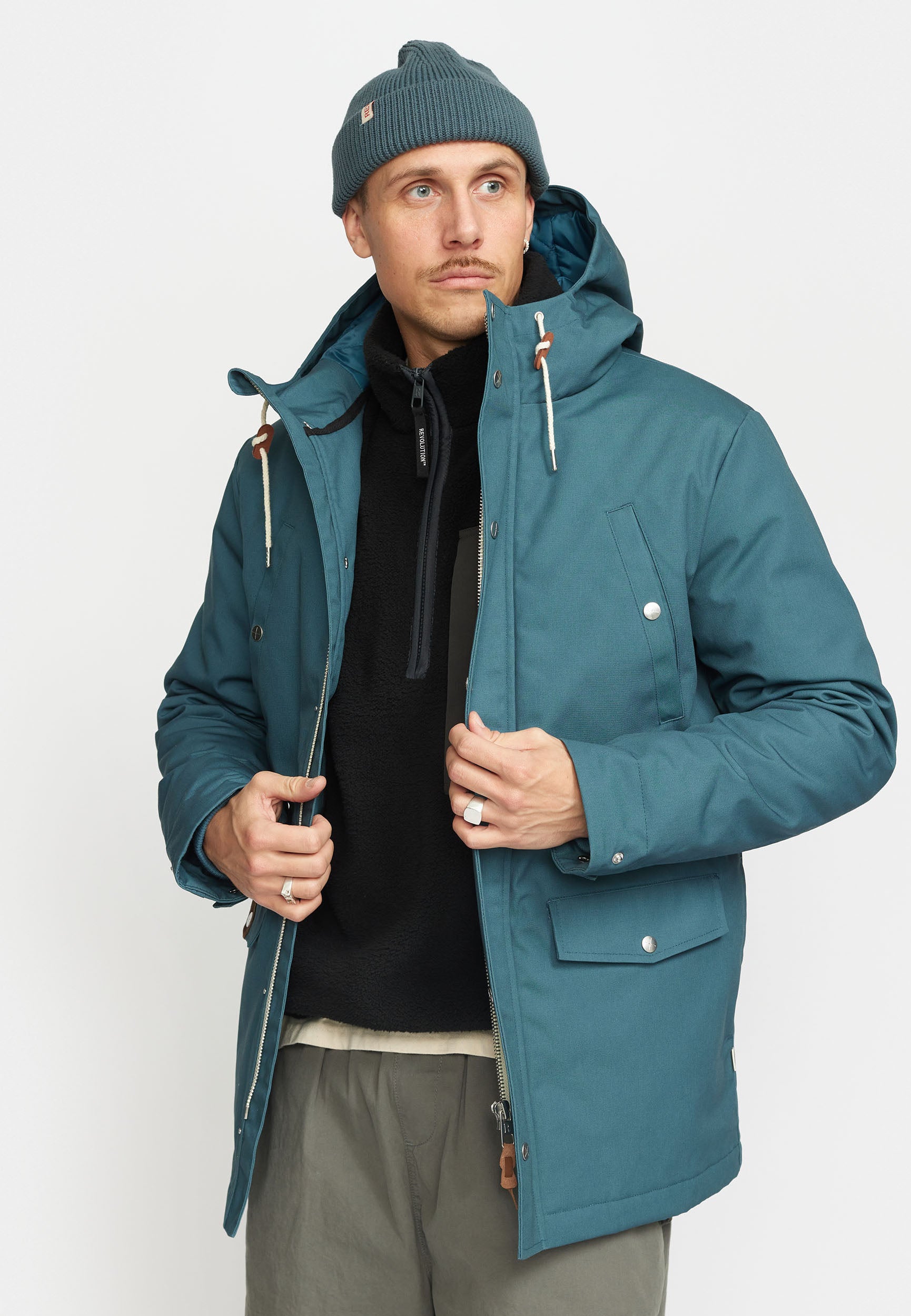 Revolution Parka Jacket Winter Outerwear Petrol