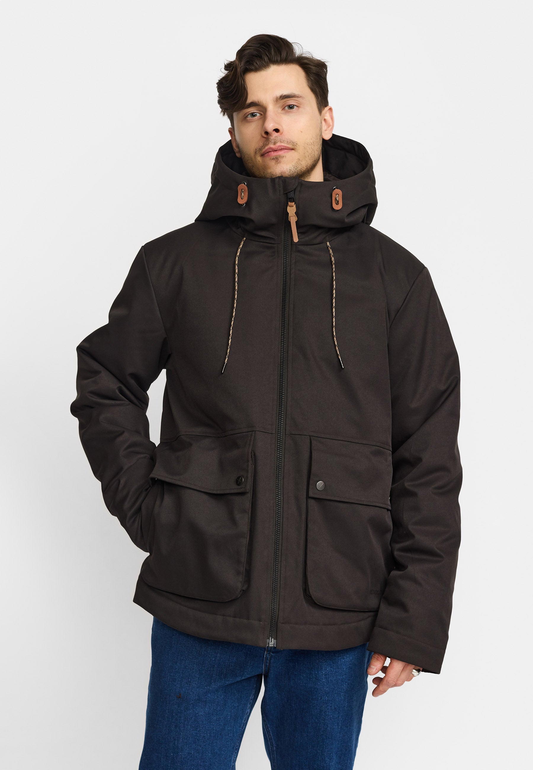 Revolution Parka Jacket Winter Outerwear Darkbrown