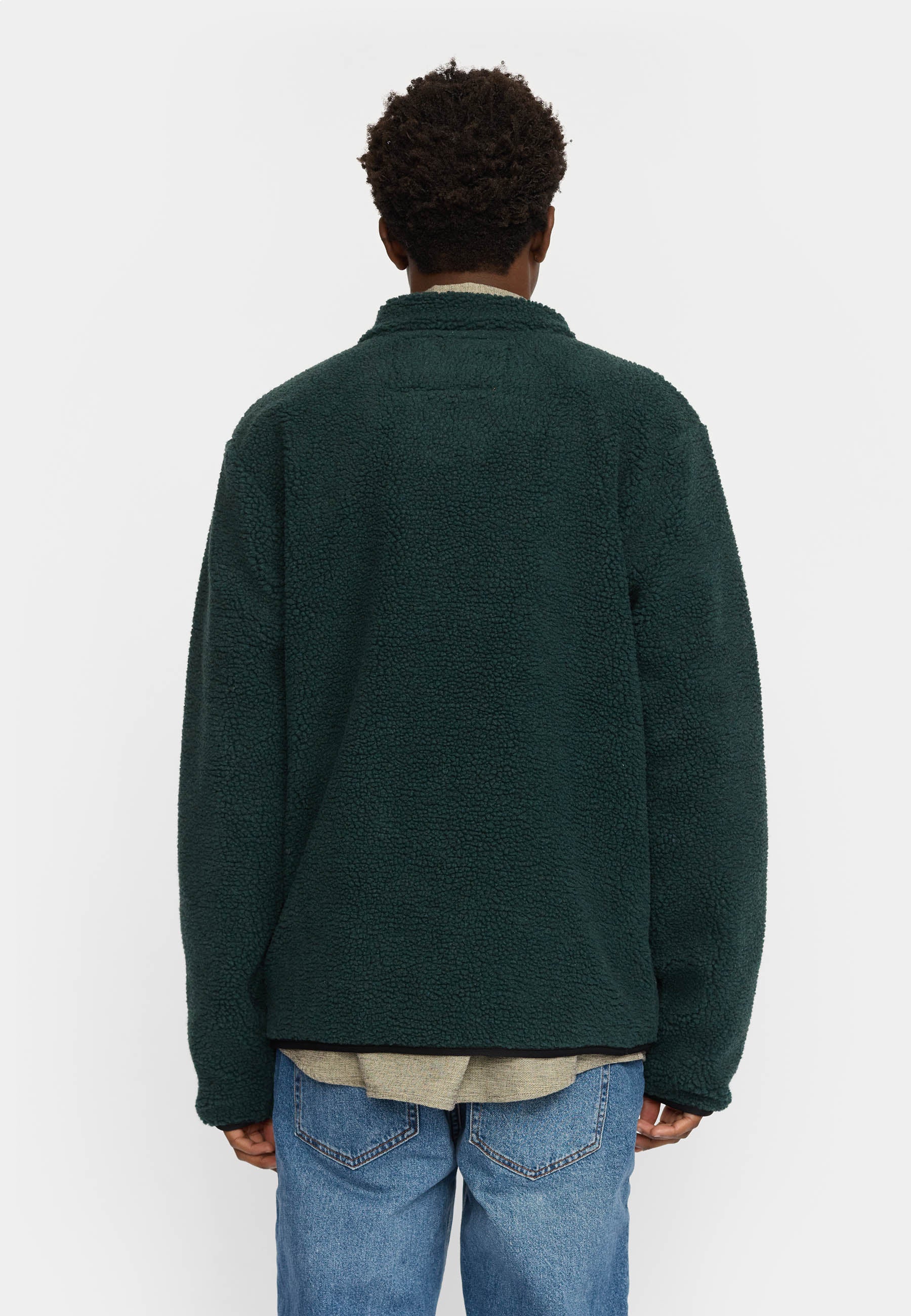 Revolution Pocket Teddy Jacket Fleece Darkgreen