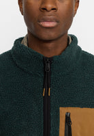 Revolution Pocket Teddy Jacket Fleece Darkgreen