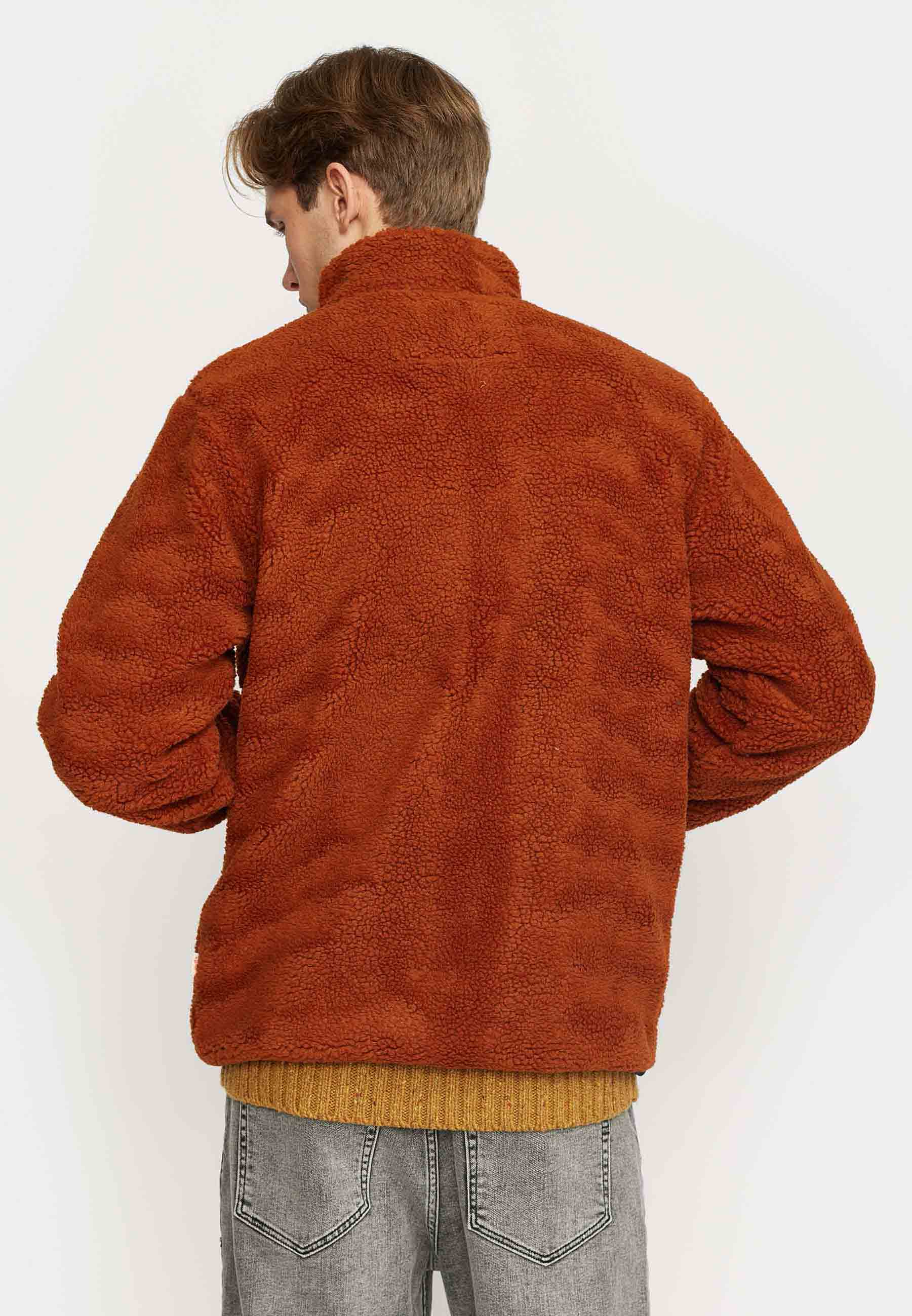 Revolution Pocket Teddy Jacket Fleece Orange