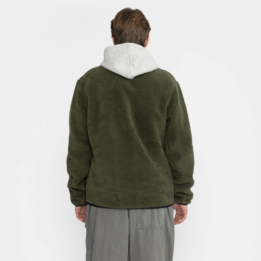 Revolution Pocket Teddy Jacket Fleece Army