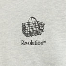 Revolution Printed Crewneck Sweatshirts Grey-melange