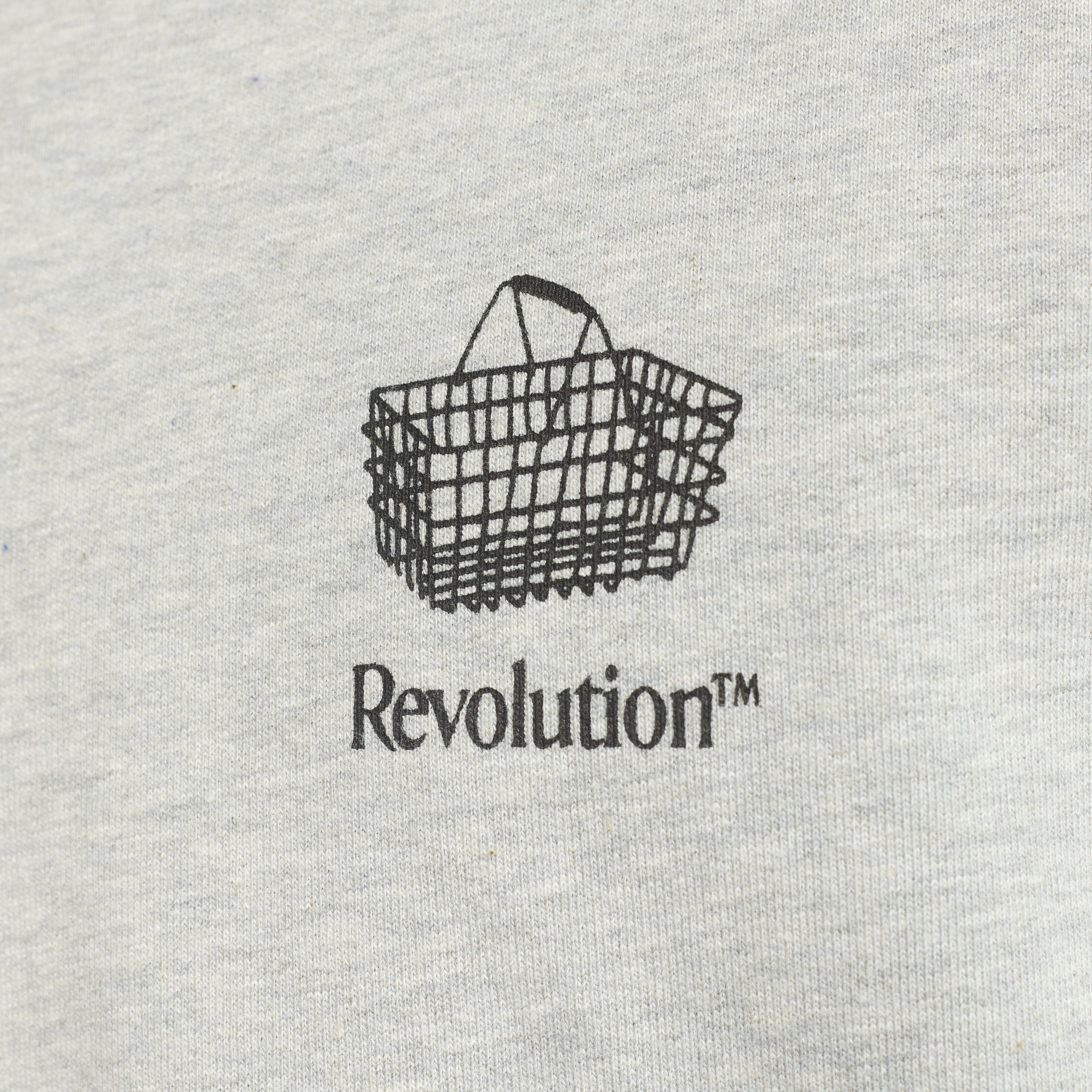 Revolution Printed Crewneck Sweatshirts Grey-melange