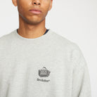 Revolution Printed Crewneck Sweatshirts Grey-melange