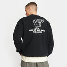 Revolution Printed Crewneck Sweatshirts Black