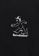 Revolution Printed Crewneck Sweatshirts Black