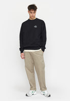 Revolution Printed Crewneck Sweatshirts Black