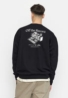 Revolution Printed Crewneck Sweatshirts Black