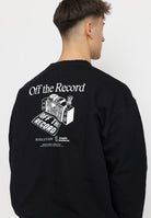Revolution Printed Crewneck Sweatshirts Black