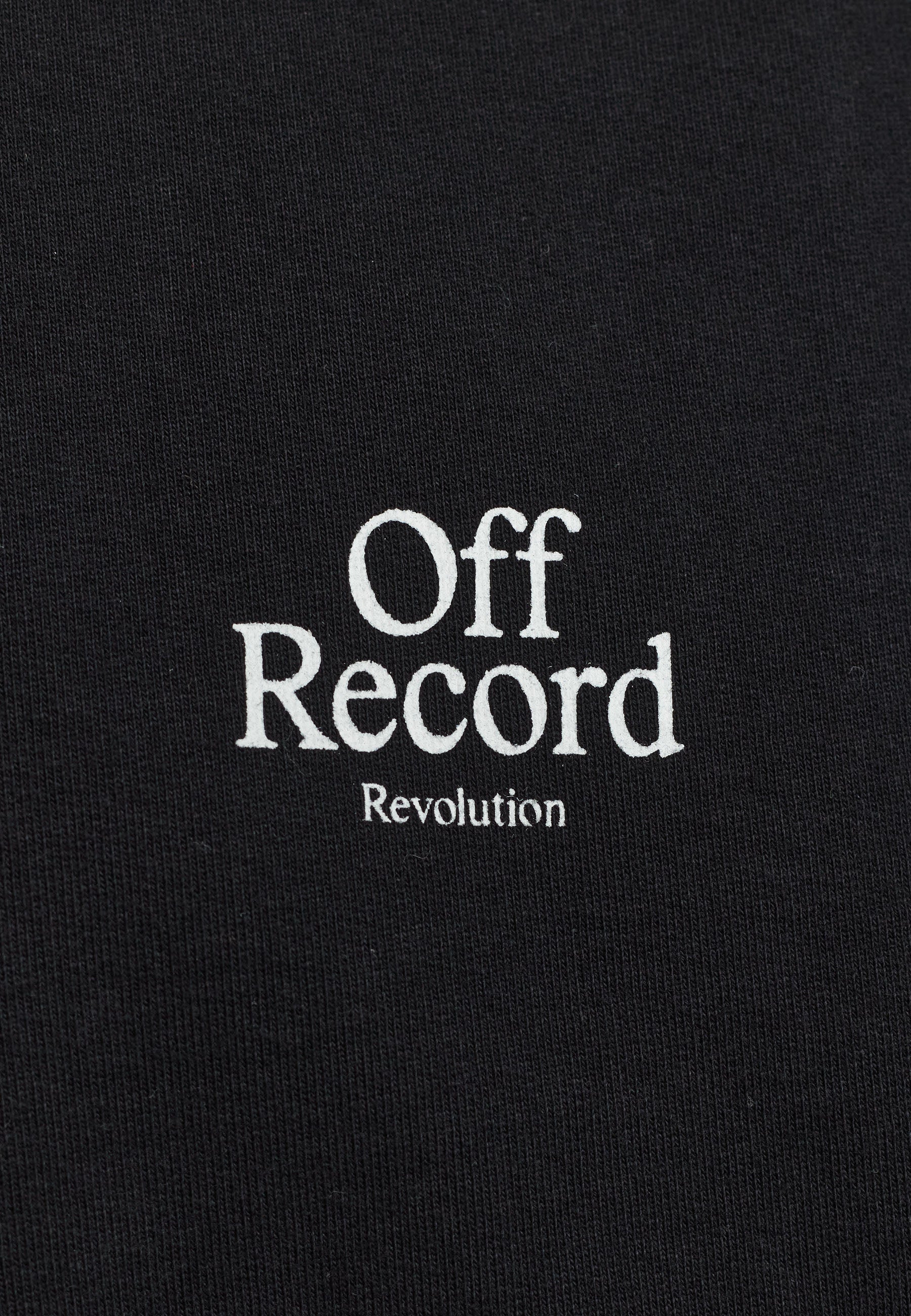 Revolution Printed Crewneck Sweatshirts Black