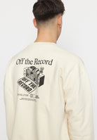 Revolution Printed Crewneck Sweatshirts Offwhite