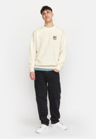 Revolution Printed Crewneck Sweatshirts Offwhite