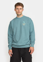Revolution Printed Crewneck Sweatshirts Blue