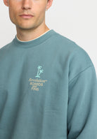 Revolution Printed Crewneck Sweatshirts Blue