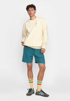 Revolution Printed Crewneck Sweatshirts Offwhite