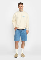 Revolution Printed Crewneck Sweatshirts Offwhite