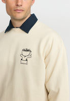 Revolution Printed Crewneck Sweatshirts Offwhite