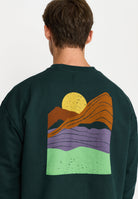 Revolution Printed Crewneck Sweatshirts Darkgreen