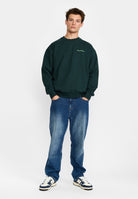 Revolution Printed Crewneck Sweatshirts Darkgreen