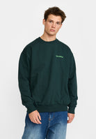 Revolution Printed Crewneck Sweatshirts Darkgreen