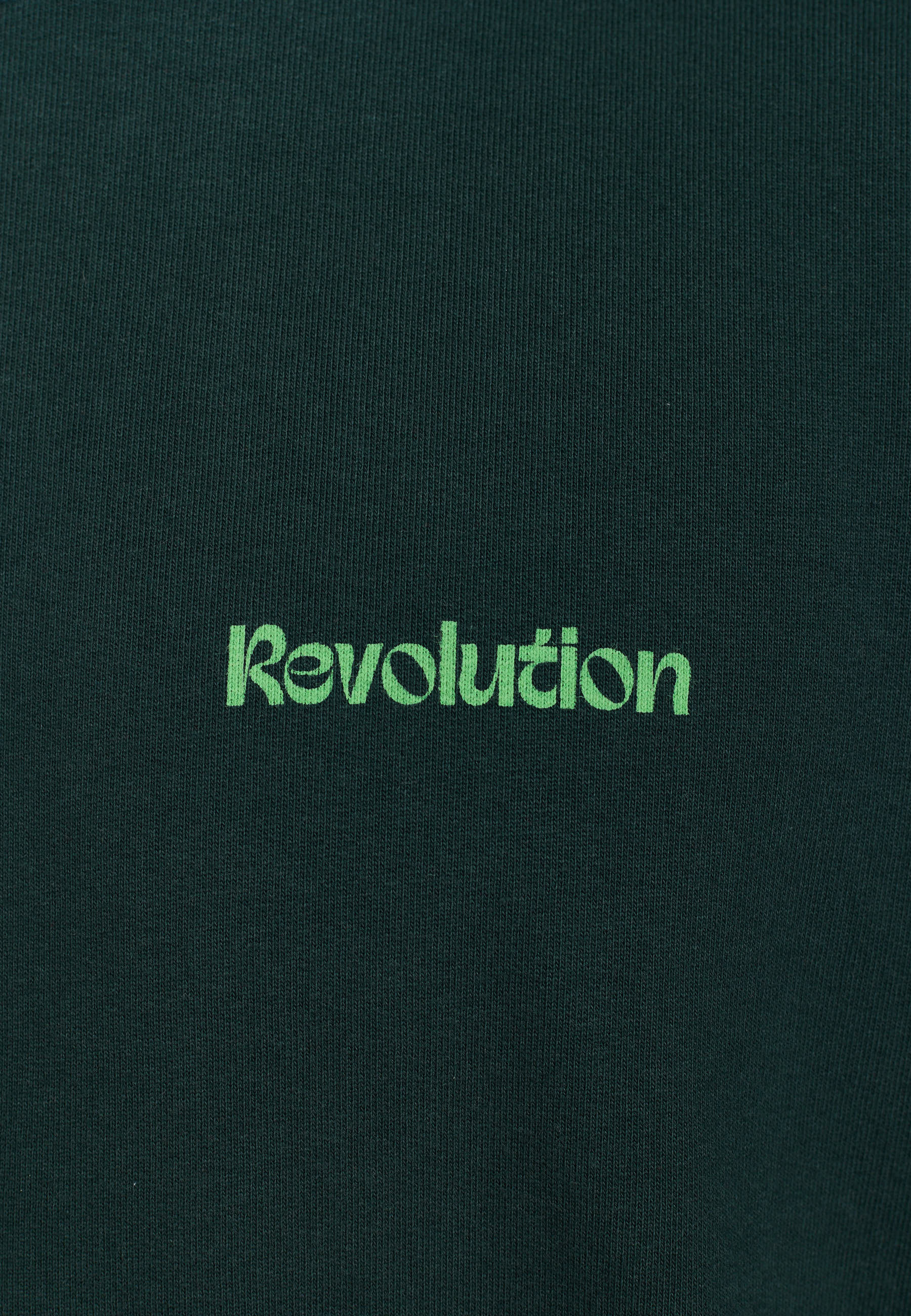 Revolution Printed Crewneck Sweatshirts Darkgreen