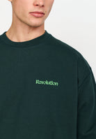 Revolution Printed Crewneck Sweatshirts Darkgreen