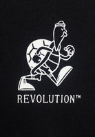Revolution Printed Crewneck Sweatshirts Black