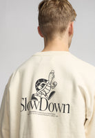 Revolution Printed Crewneck Sweatshirts Offwhite