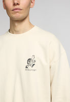Revolution Printed Crewneck Sweatshirts Offwhite