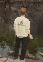 Revolution Printed Crewneck Sweatshirts Offwhite