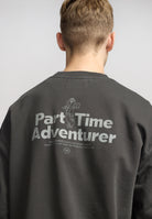 Revolution Printed Crewneck Sweatshirts Black
