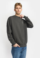 Revolution Printed Crewneck Sweatshirts Black