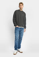 Revolution Printed Crewneck Sweatshirts Black