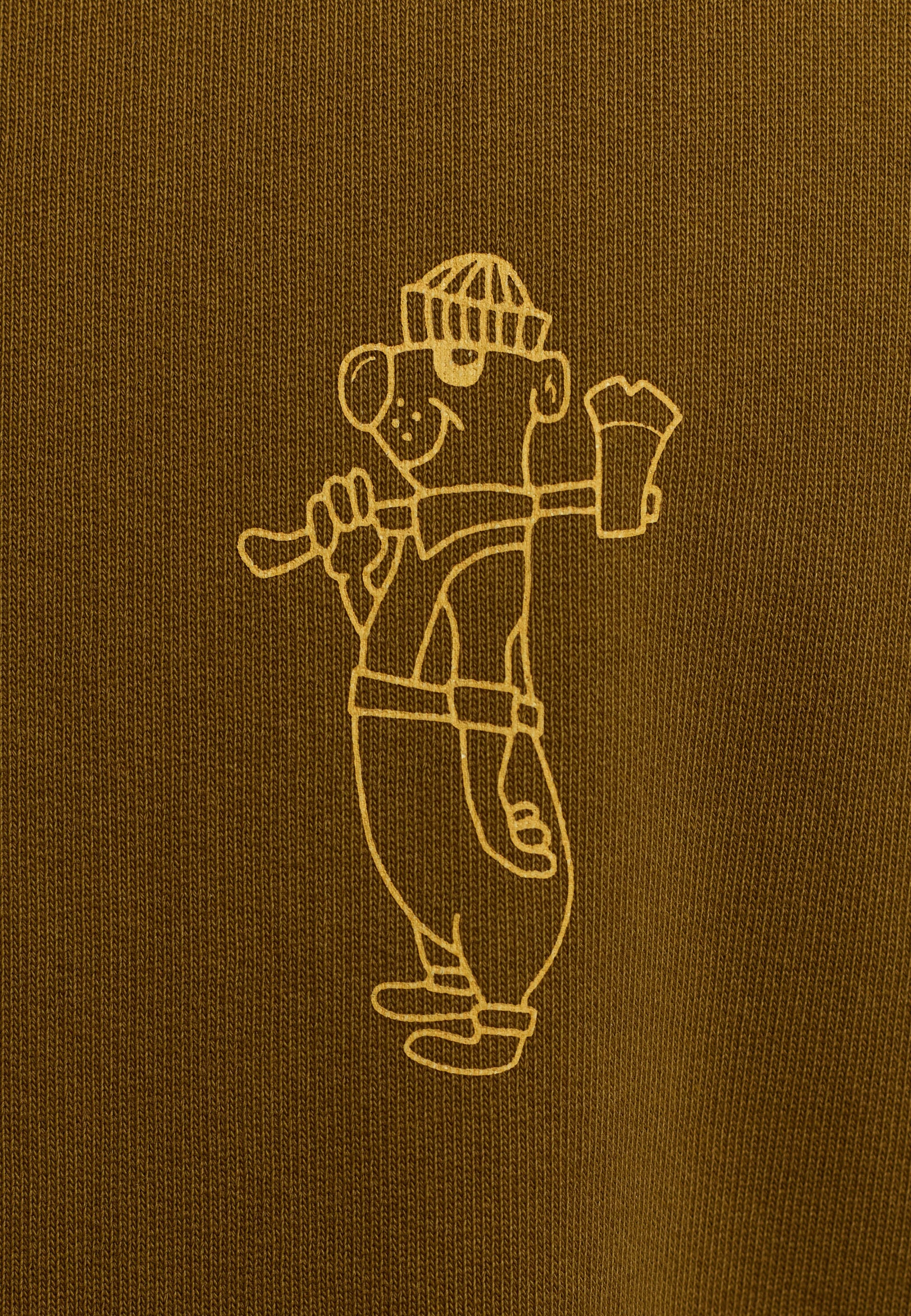 Revolution Printed Crewneck Sweatshirts Dustbrown